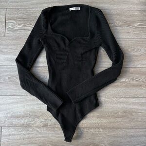 Abercrombie Long Sleeve Knot Bodysuit